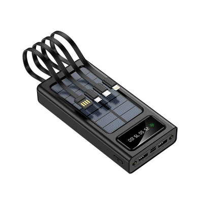 OEM logo 50000mAh Powerbank Larger Capacity Power Bank Portable 100000mAh Power Banks Super Capacity Charger With Cable