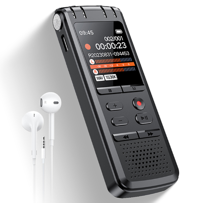 2025 Denoise Voice Recorder with 4/1 Interface, Audio Recording Device Voice Activated Dictaphone Digital Voice Recorder