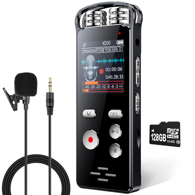 136GB 36720 Minutes Sound Audio Recorder Dictaphone Recording Device, Voice Activated, Quick Recording Digital Voice Recorder