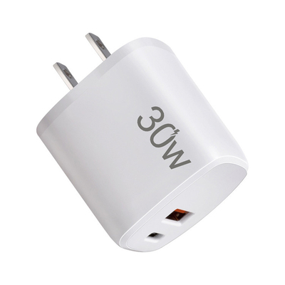 Mobile Phone Usb C Pd Qc3.0 Fast Charger 30w Dual Usbc Type-c Fast Cell Phone Portable Chargers Chargeur Telephone