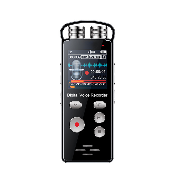 8GB USB LCD Digital Voice Recorder with 1536kbps Multifunction Supports MP3 Player and Dictaphone Records in WAV REC Format