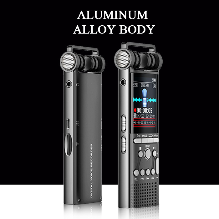 New X26 Professional Voice Recording Digital Audio Recorder Microphone Recording Sound Recorder Voice Activated Recorder
