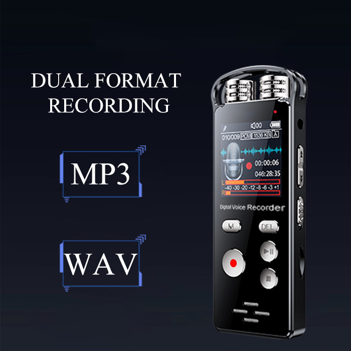 X199 Digital Voice Recorder Continuous Recording Built-in Two Microphones Voice Recorder Audio Recording