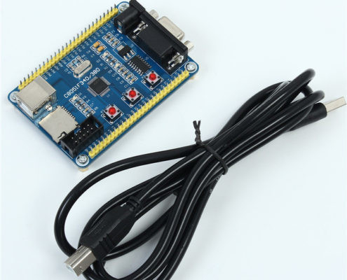 C8051F340 Microcontroller Development Board Mini System with USB Cable for Kits and Projects