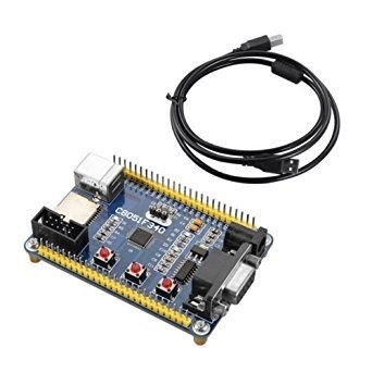 C8051F340 Microcontroller Development Board Mini System with USB Cable for Kits and Projects