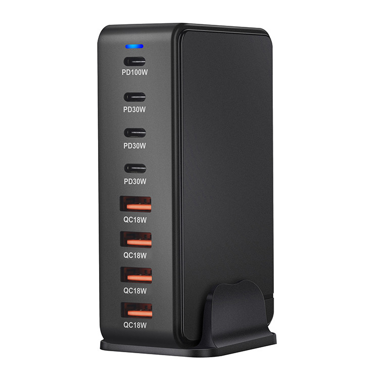 High Quality 240W Pd Gan Charger 8-Port QC3.0 Usb c Wall Adapter Quick Charger for Mobile Phone for Samsung for iPad MacBook
