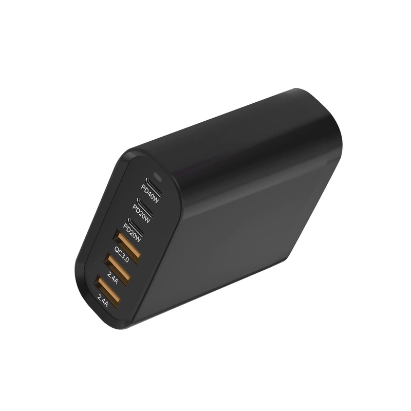 High-Power 155W GaN Multi-Plug USB A+C Charger: Fast Charging With Universal Travel Adapter