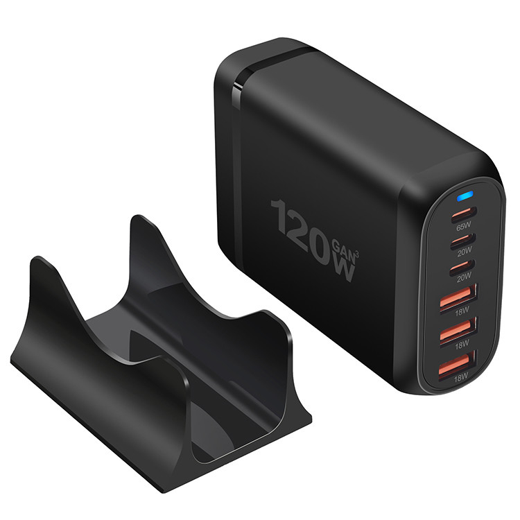 New 200W Gan PD Adapter Charger 4 Type C+2 USB a With Powerful 100W USB C Port Super Fast Charging Hub