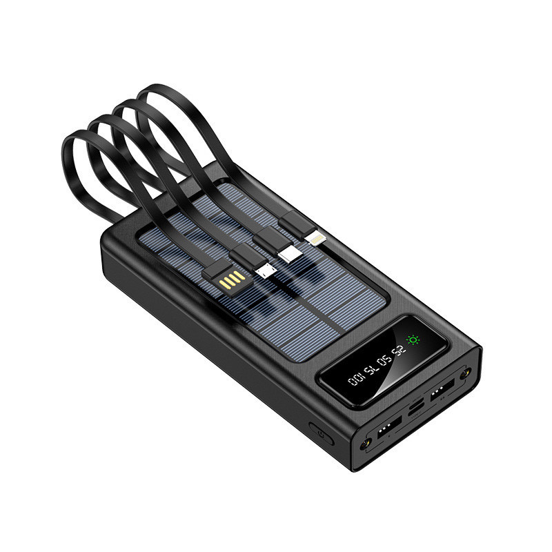 OEM logo 50000mAh Powerbank Larger Capacity Power Bank Portable 100000mAh Power Banks Super Capacity Charger With Cable
