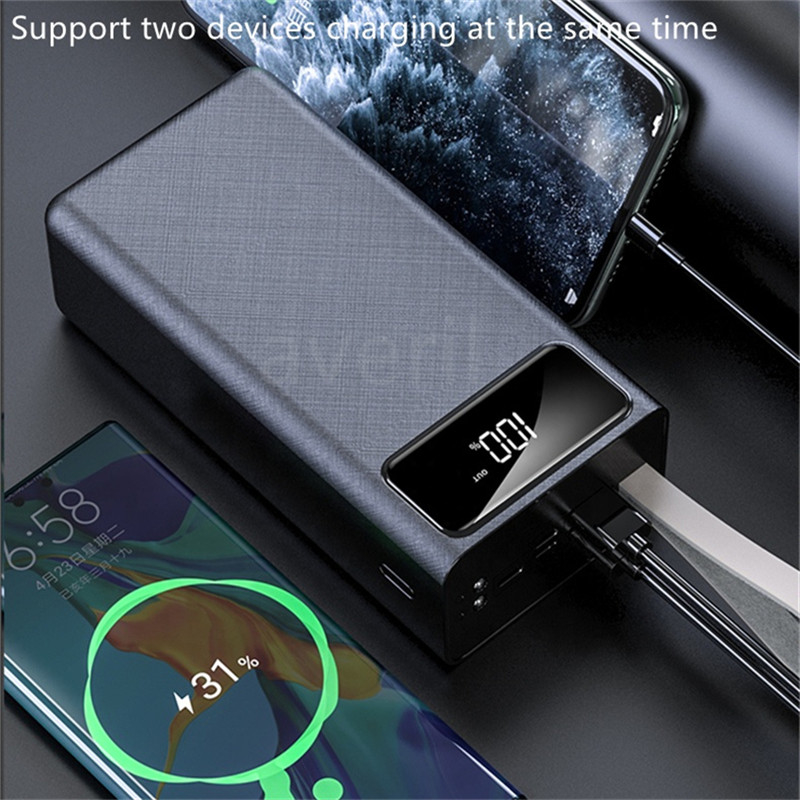 OEM/ODM Custom 20000mAh Powerbanks With Digital Display Dual USB Type C Output 22.5W Portable Power Bank 20000mAh Power Station