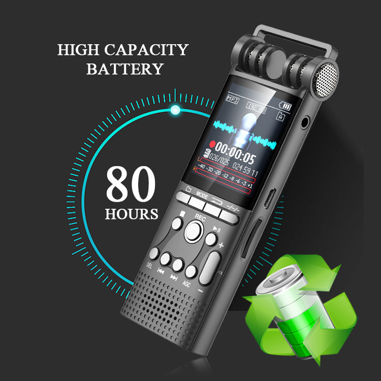 Professional Study and Work Digital Recorder, High-definition Display, Noise Reduction, Ultra-long Recording Equipment