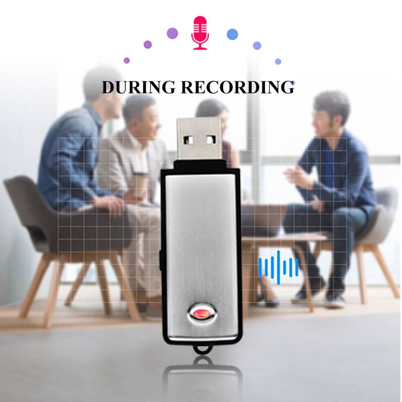 8GB Digital Voice Recorder With Lithium Battery Multi-Function Supports MP3 Player & WAV REC Music USB Disk Voice Recorder