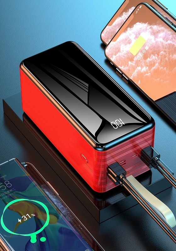 50000mAh Large Capacity, 60000mAh Fast Charging, 100000mAh Power Bank, Built-in Cables with 22.5W, 80000mAh Power