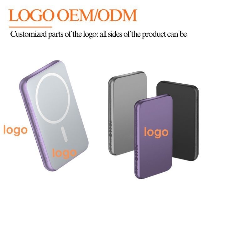 Large Capacity Power Bank Charging 5000mah Fast Charging Magnetic Wireless Portable Charger Mini 20w Power Banks Use Cable