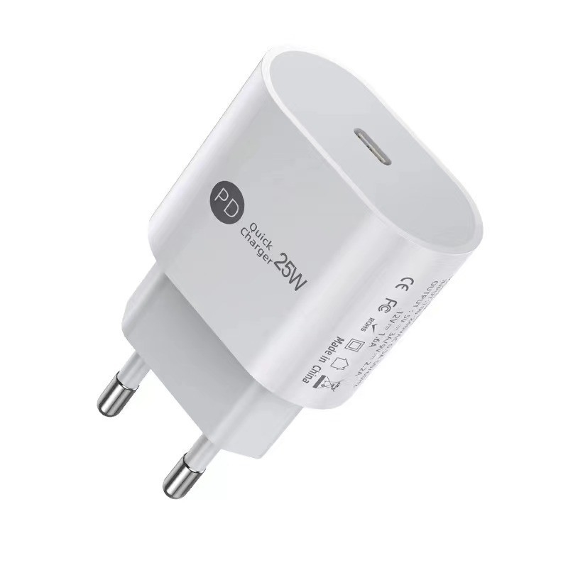 Factory Direct PD 25W GaN PD Wall Charger Adapter for Mobile Phone EU US Plug Travel Power Charger