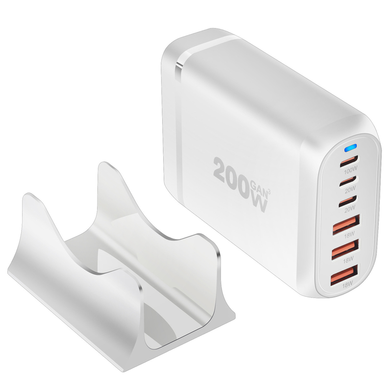 High Quality 200W Desktop Charger New 3A3C Port Multifunctional Desktop PD Charger Multi-Function Adapter