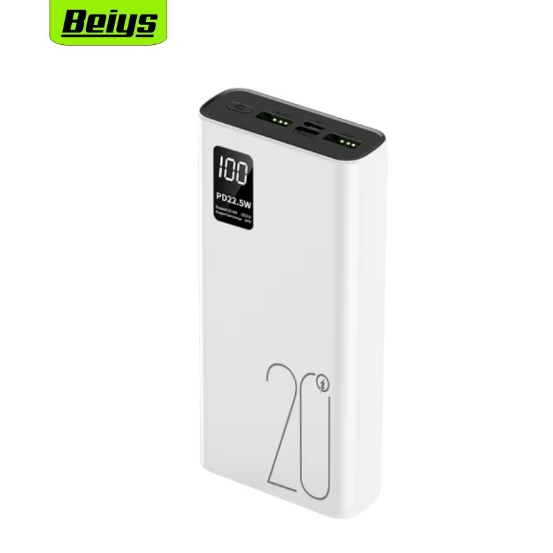 OEM/ODM Custom 20000mAh Powerbanks With Digital Display Dual USB Type C Output 22.5W Portable Power Bank 20000mAh Power Station