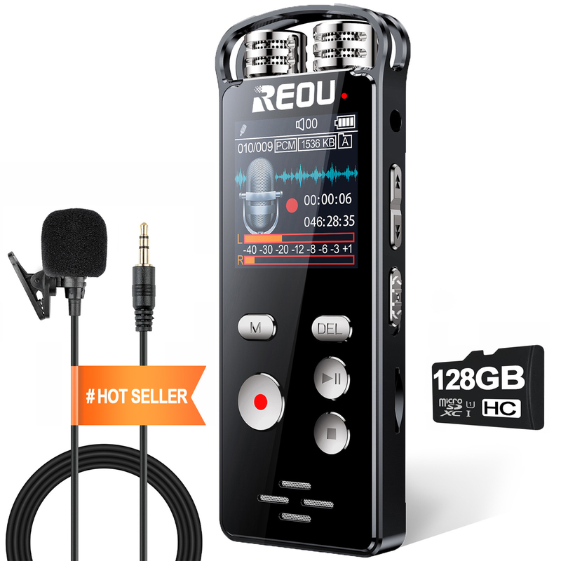 AI spy Voice Recorder Long Sound Audio Recorder Dictaphone Recording Device, Voice Activated, Digital Digital Dictaphone