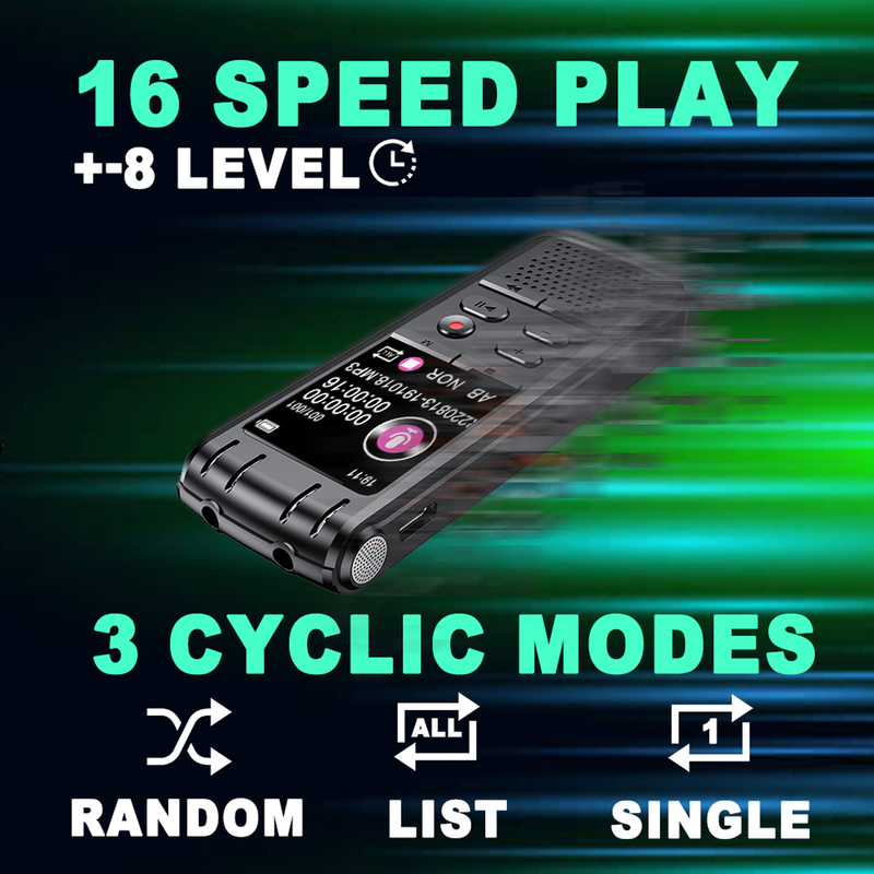 High Capacity Recording Device Digital Recorder 4 in 1 Interface 9248 Hours Noise Canceling Device Voice Recorder