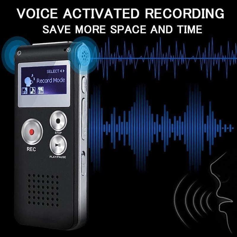 X189 Professional Mini Recorder Music Player Noise Reduction Function AGC Recording Gain Multi-language Settings Voice Recorder
