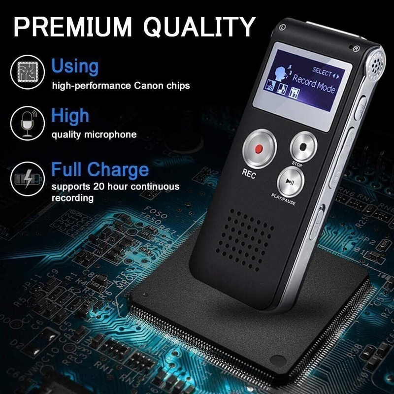 X189 Professional Mini Recorder Music Player Noise Reduction Function AGC Recording Gain Multi-language Settings Voice Recorder
