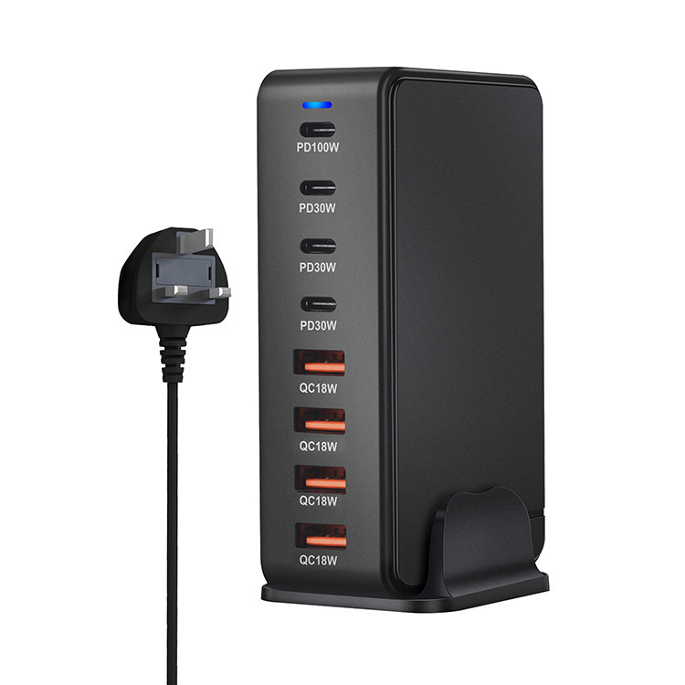240w Gan Charger Multi Port Pd Pps Qc4.0 Usb Type C Desktop Fast Charger Station for I Phone Macbook Laptop Ipad