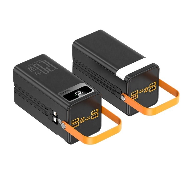Capacity OEM logo 50000mAh Powerbank Larger Power Bank Portable 100000mAh Power Banks Super Capacity Charger With Cable