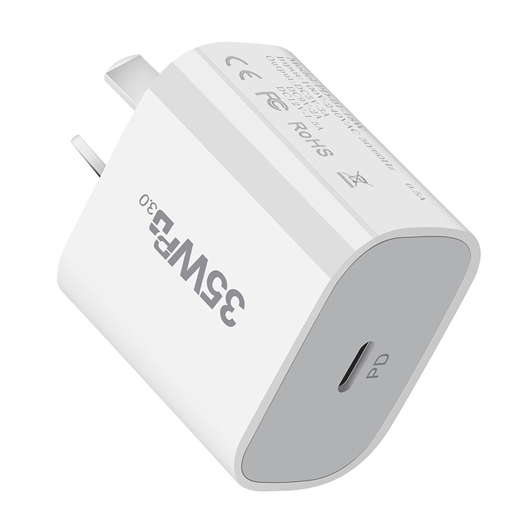 Wholesale Adapter PD 35W Charger Type-C Fast Adopt EU US UK Plug USB C Wall Charger Block for Ipad Iphone