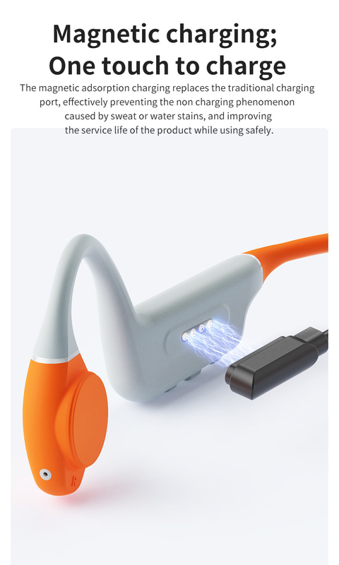 IPX5 IPX8 Waterproof Noise-resistant Audio Wireless Bone Conduction Earphones Headphones for Sports