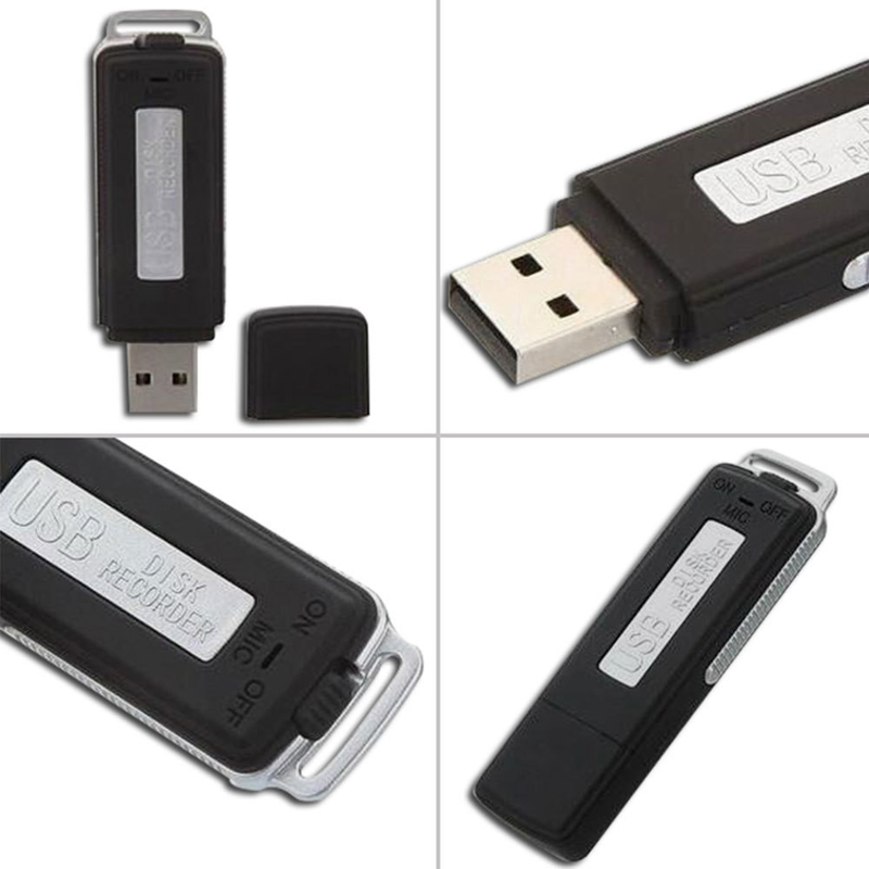 Professional Portable USB Recording Device One-Key Recording Flash Drive With Digital Audio Formats MP3 WAV REC