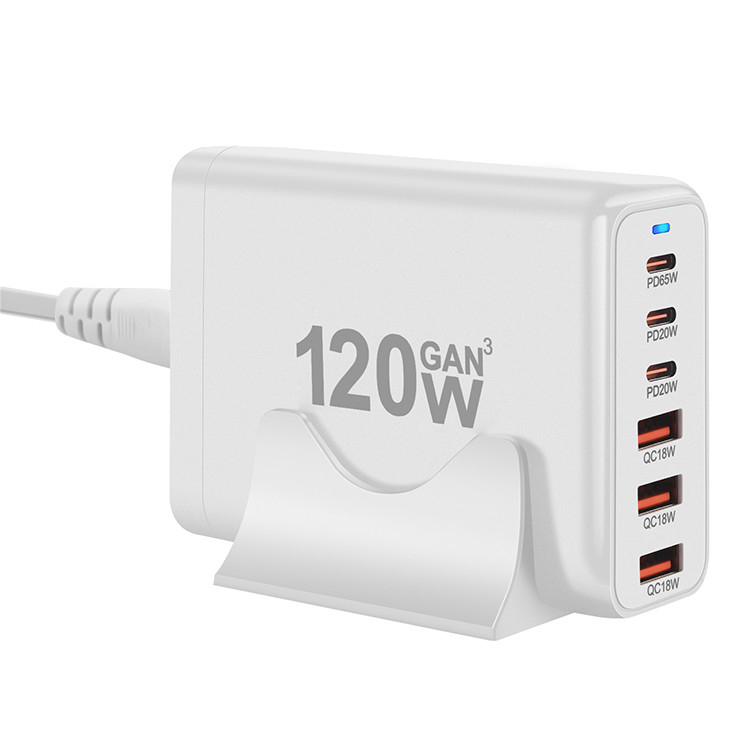Gan Charger 120 Watt Ce Rohs Usb C Quick 3.0 Qc Type C Pd Fast Mobile Phone Charger 120w Gan Charger