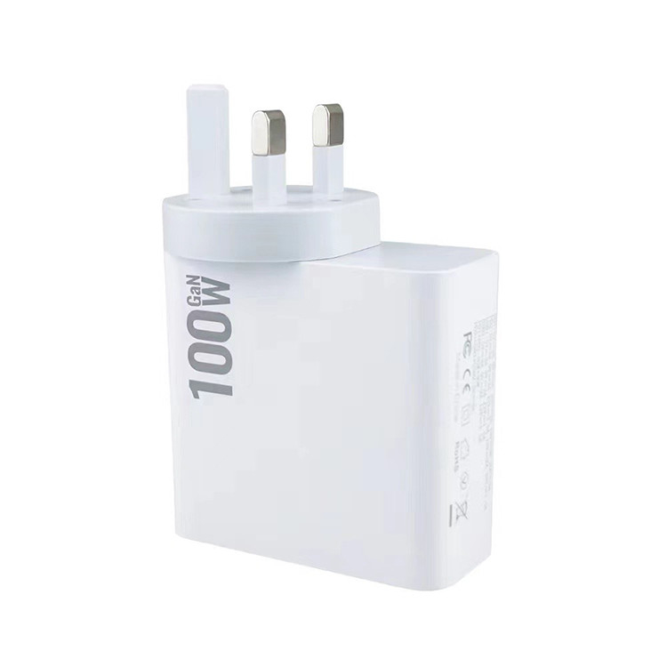 100w Usb C Charger 2 Pd 100W 30W Type C Qc 3.0 2 Usb Port Super Fast Charging Mobile Phone Home Plug Travel Adapter Wall Charger