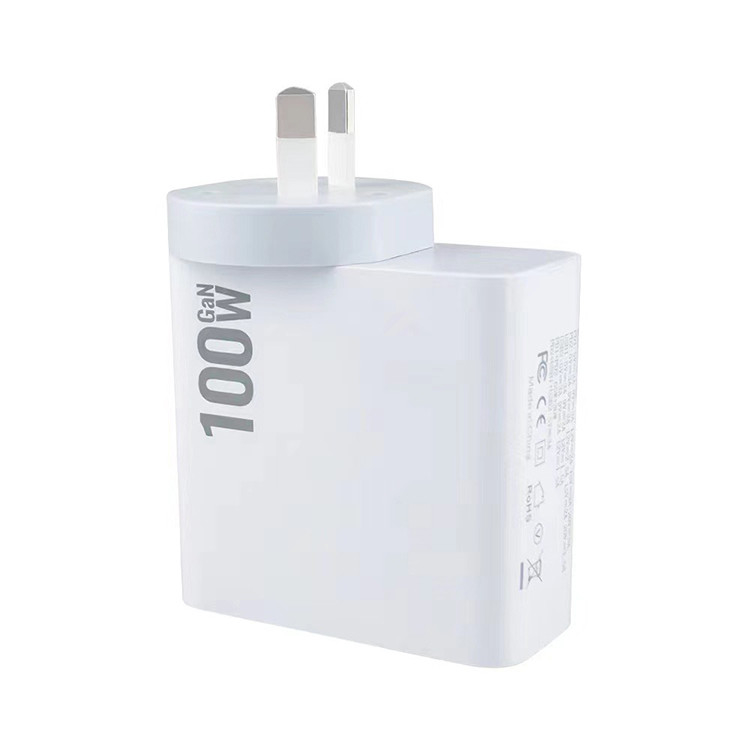 100w Usb C Charger 2 Pd 100W 30W Type C Qc 3.0 2 Usb Port Super Fast Charging Mobile Phone Home Plug Travel Adapter Wall Charger
