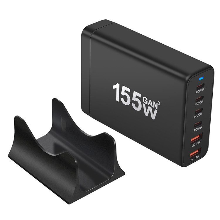 Total Output 155W Usb C Fast Wall Charger Type c Adapter Charger Multiport 6 in 1 Usb c Hub