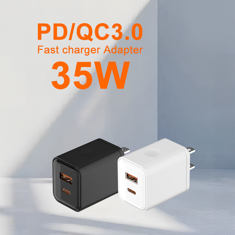 XZH Best Selling Products 35w Charger Gan Tech Usbc Charger Type-c Fast Charging for Android Phone Charger35watt Laptop