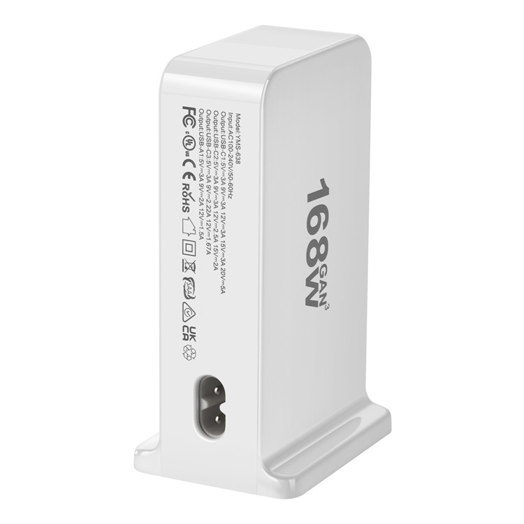 168w Usb Charger Pd Usb Type C Power Gan Tech Fast Charger for Macbook Tablet