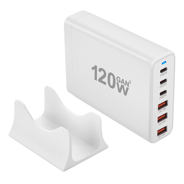 Popular High Quality Pd Gan Fast 120W Charger Intelligent Charging Device for Outdoor Travel Activities