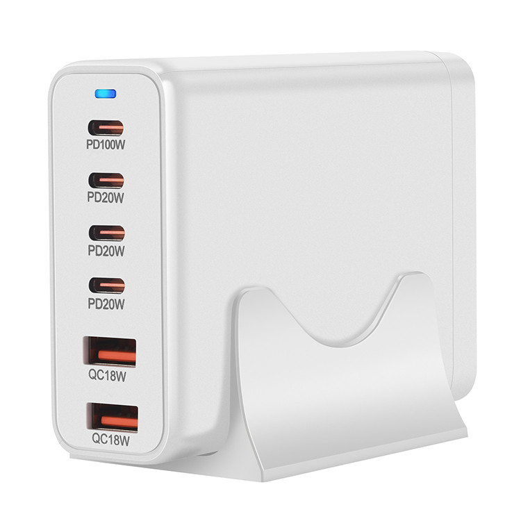 200W Compact Pd PPS Quick Charging Carregador Usb Type c 6 Ports Usb Charger Fast Charge