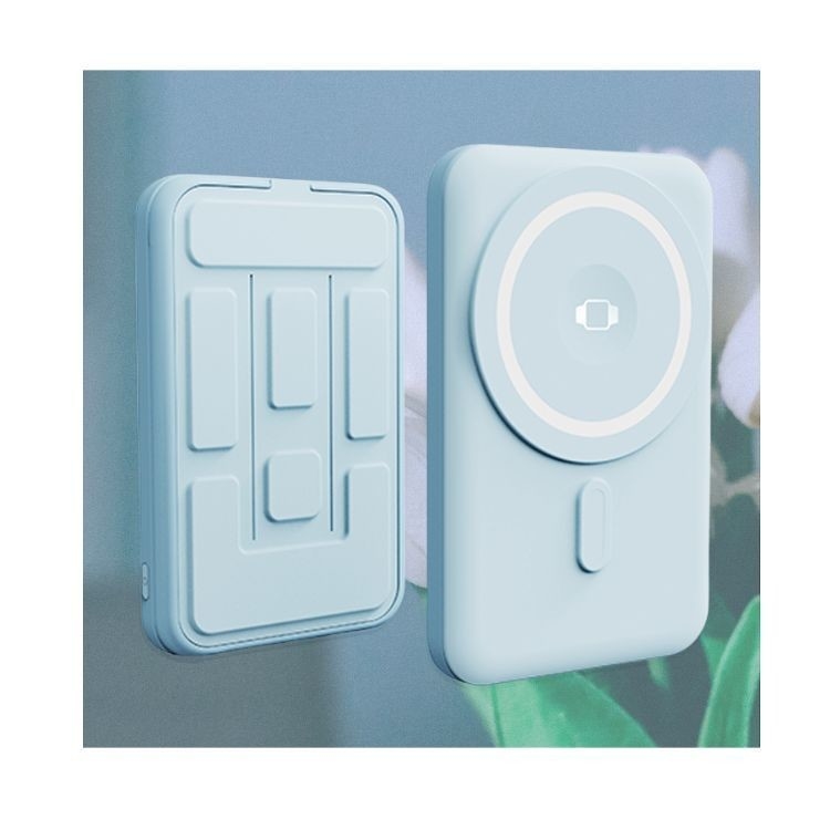 2024 Newest Mini Portable Charger 5000mah Custom Powerbank Magnetic 10000mah Wireless Charger Power Bank
