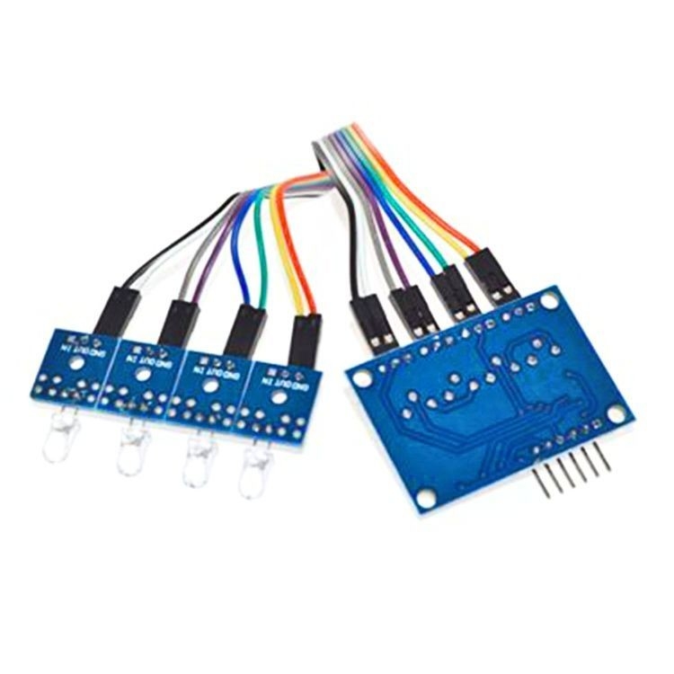 Chinese Factory Low Cost 4 Channel Light Sensor Photodiode Sensor Module LM339 Light Control Sensor