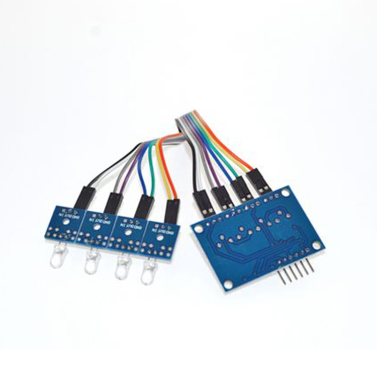 Chinese Factory Low Cost 4 Channel Light Sensor Photodiode Sensor Module LM339 Light Control Sensor